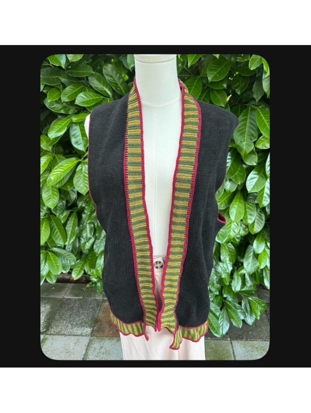 Susan Summa Vintage Sleeveless Vest w/ Fun Designs